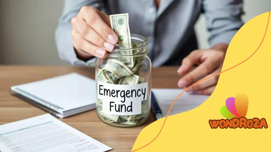 Building an emergency savings fund